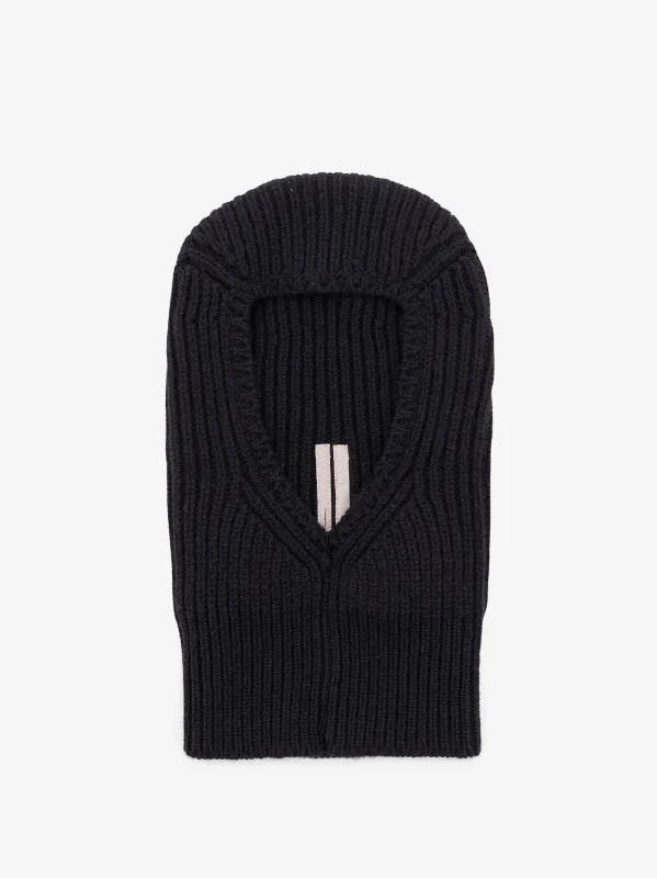 RICK OWENS Virgin wool balaclava hat sold by Siebentaschen