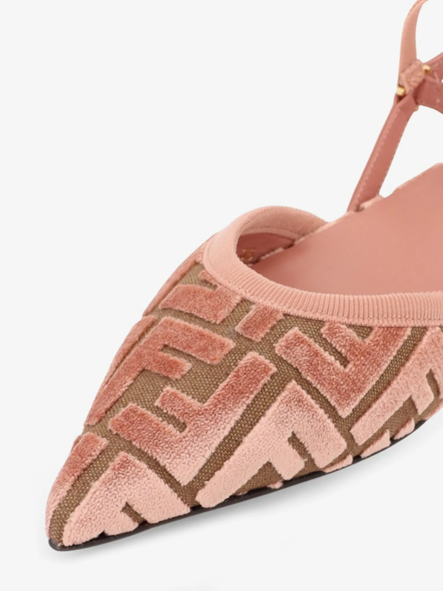 Fendi FF Jacquard Velvet Slingback Ballerinas sold by Siebentaschen product image thumbnail 4