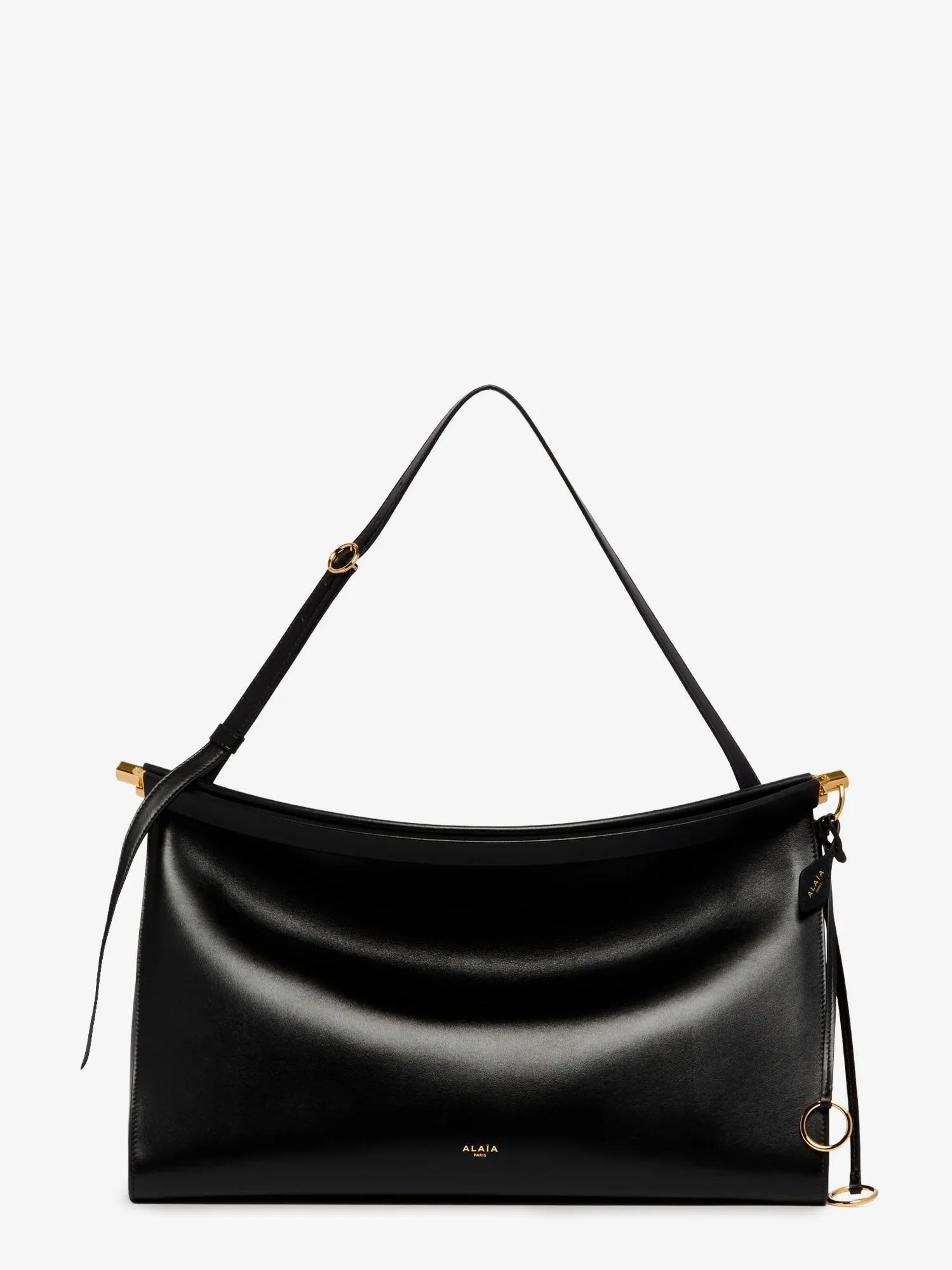ALAIA Le Click East West Large leather shoulder bag sold by Siebentaschen