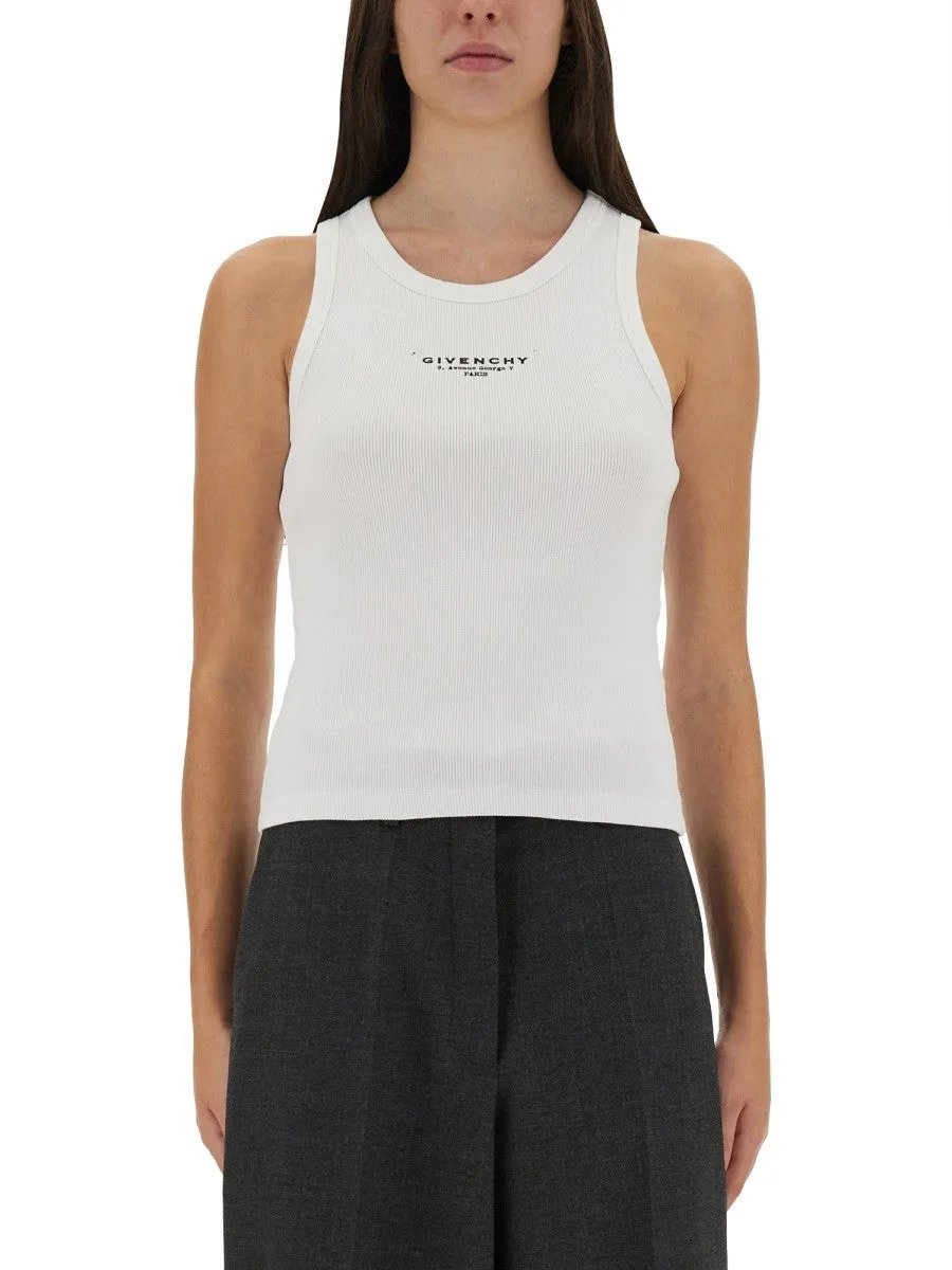 Givenchy SLIM TANK TOP WITH LOGO PRINT sold by Siebentaschen
