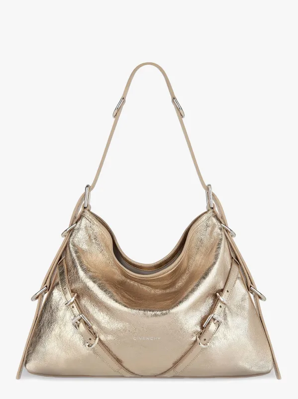 Givenchy Voyou metallized leather shoulder bag sold by Siebentaschen