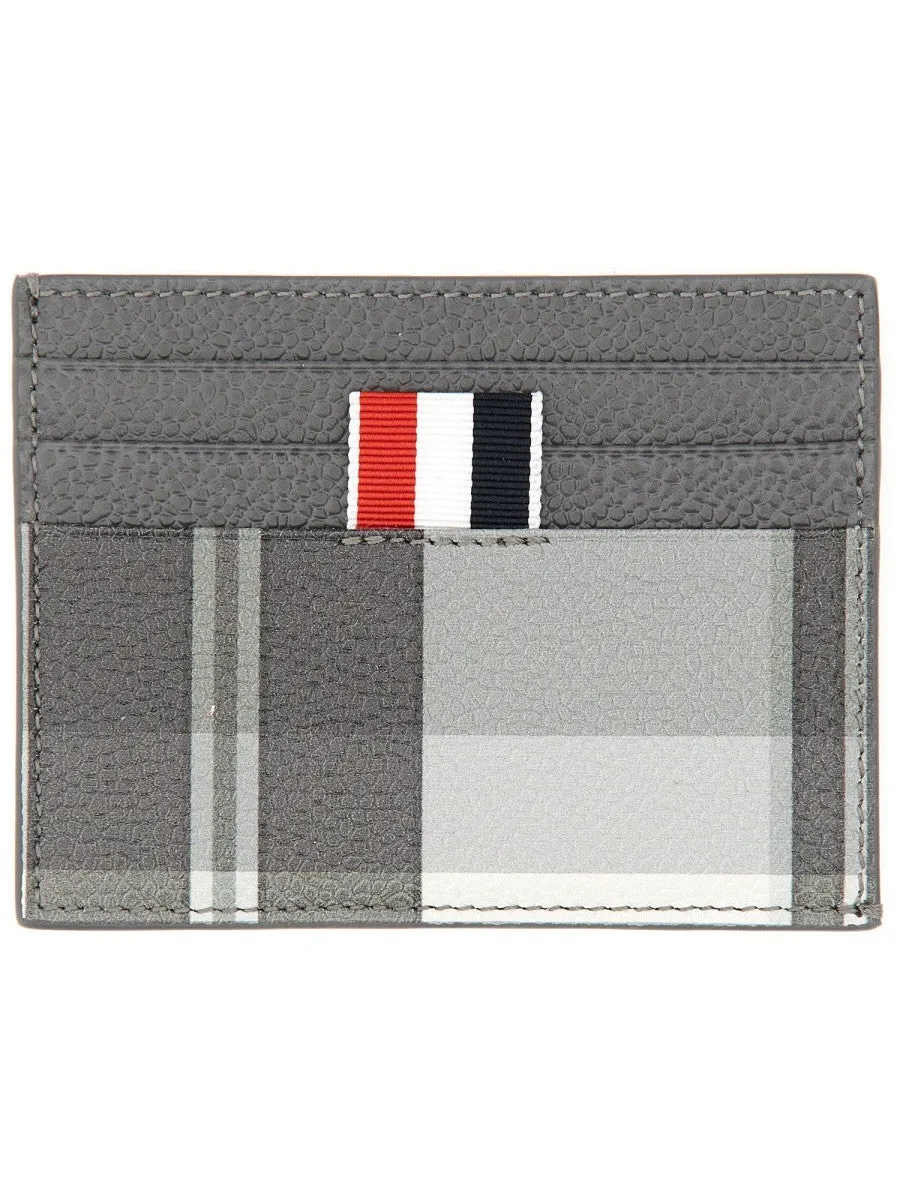 THOM BROWNE CARD HOLDER WITH LOGO sold by Siebentaschen