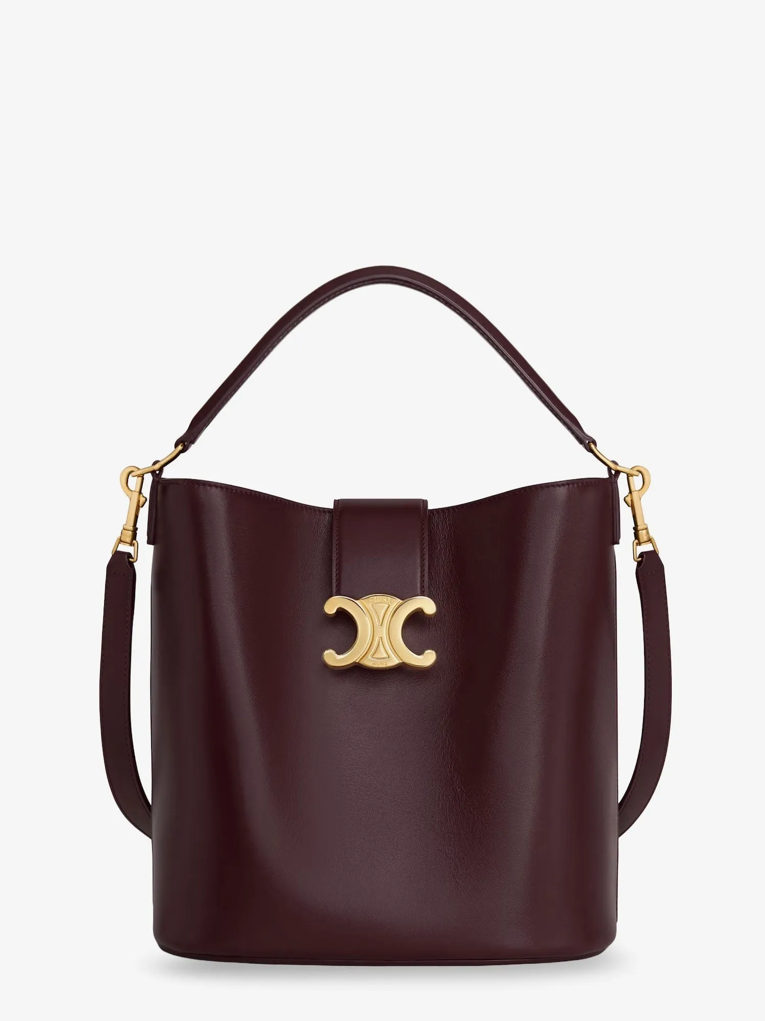 Celine Louise Medium leather bucket bag sold by Siebentaschen