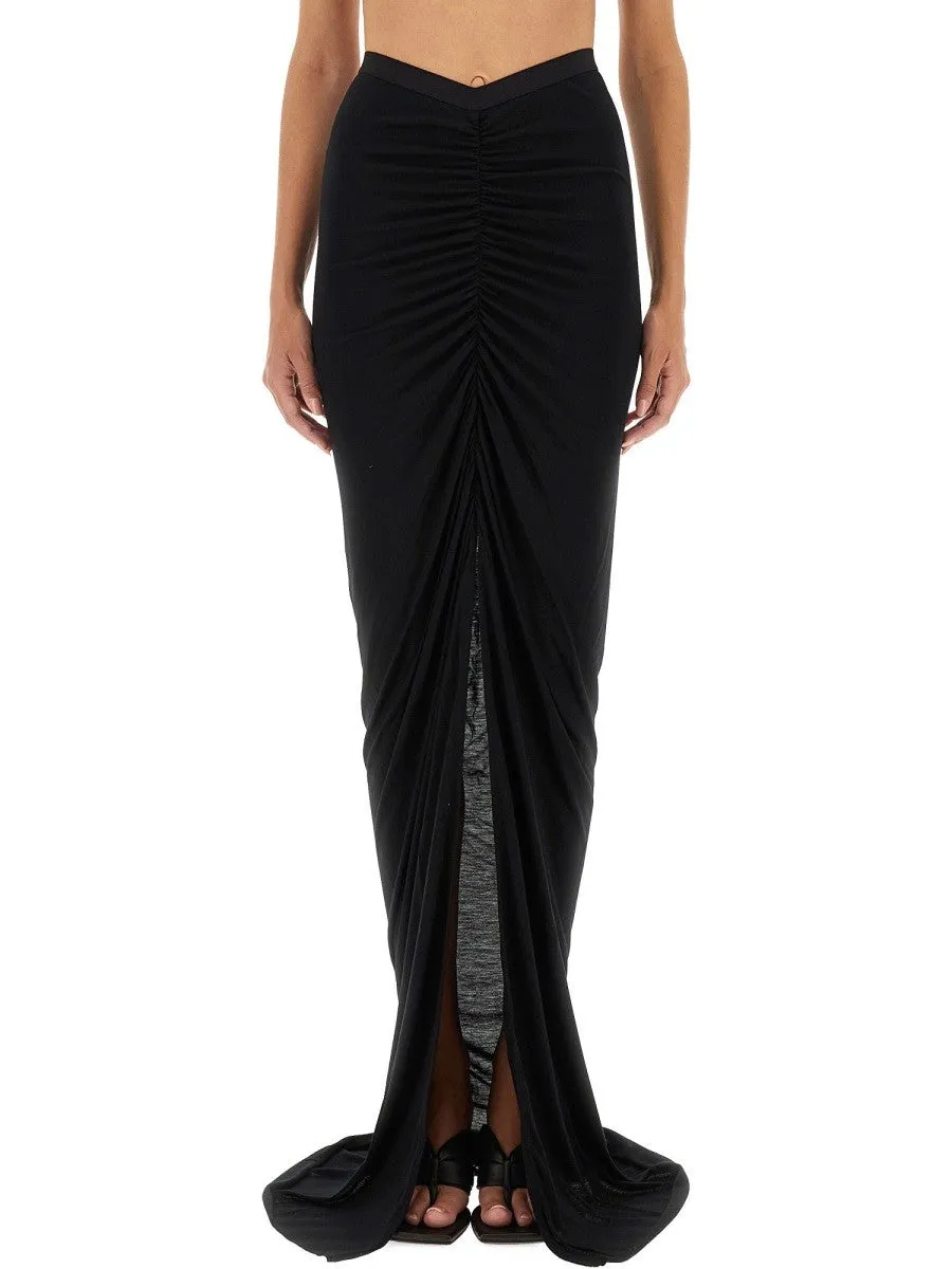 RICK OWENS LILIES LONG SKIRT WITH SLIT sold by Siebentaschen product image thumbnail 2