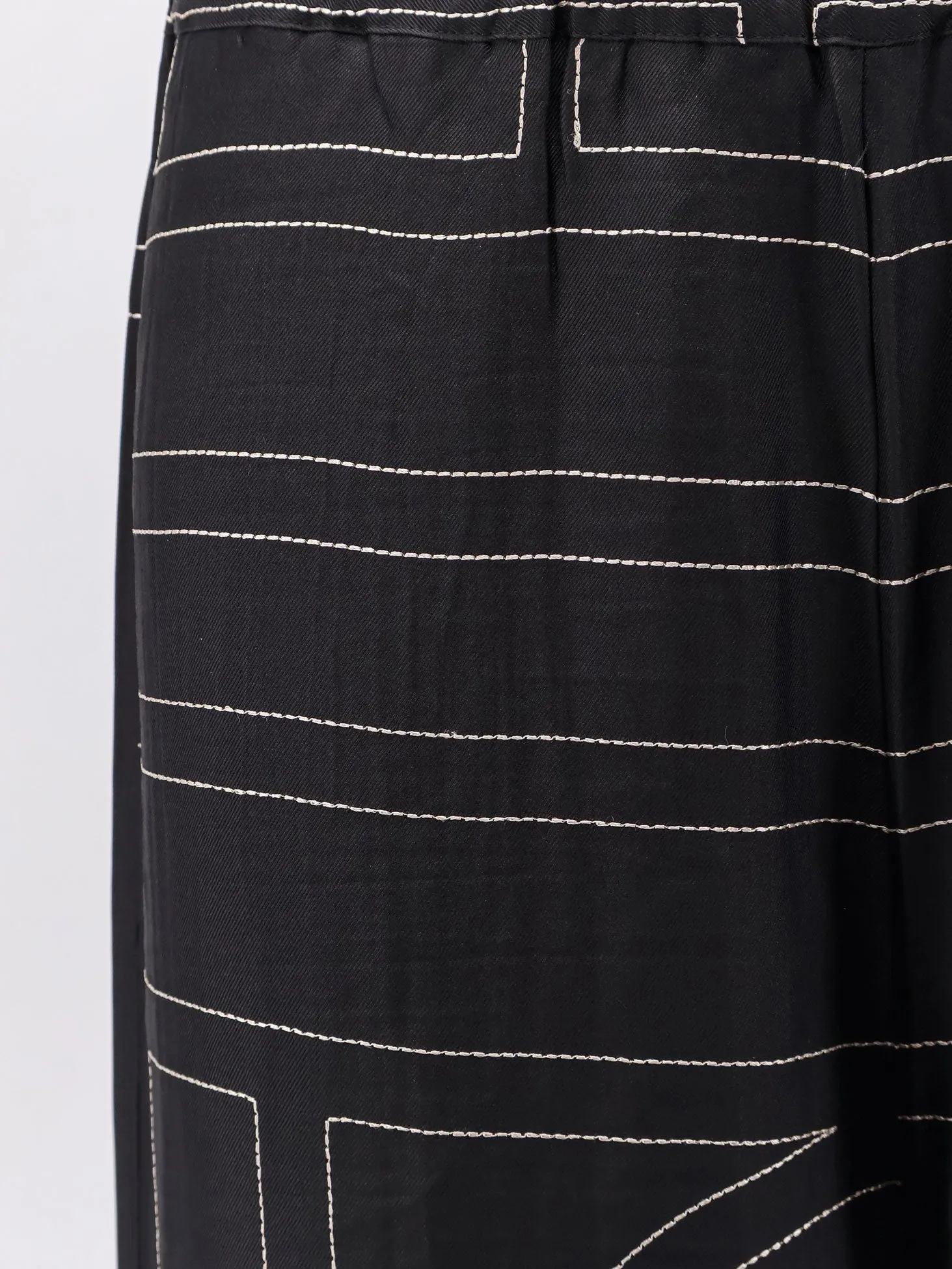 TOTEME Silk trousers with Monogram Logo embroidery sold by Siebentaschen product image thumbnail 3