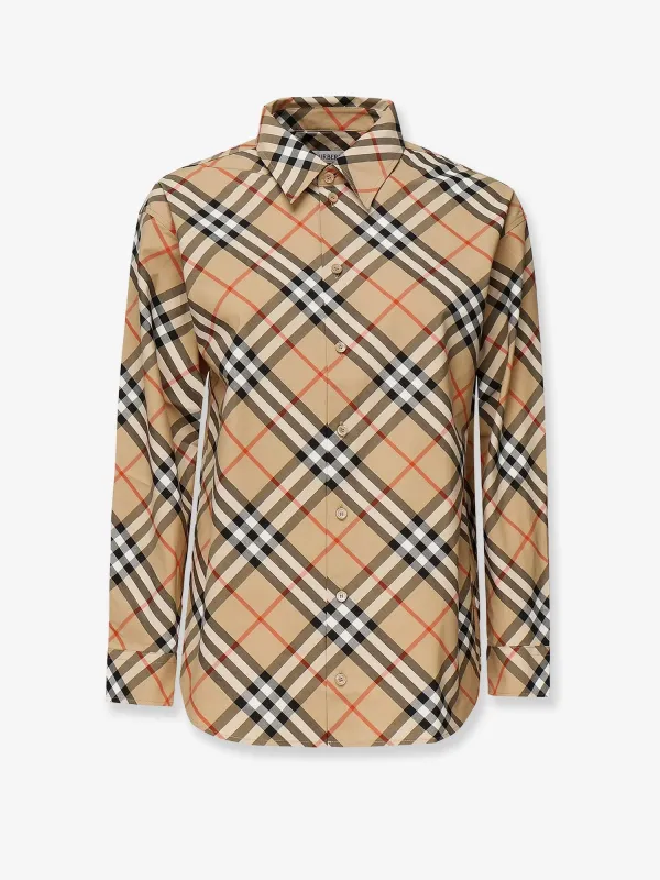 Burberry Cotton shirt with Burberry Check motif sold by Siebentaschen