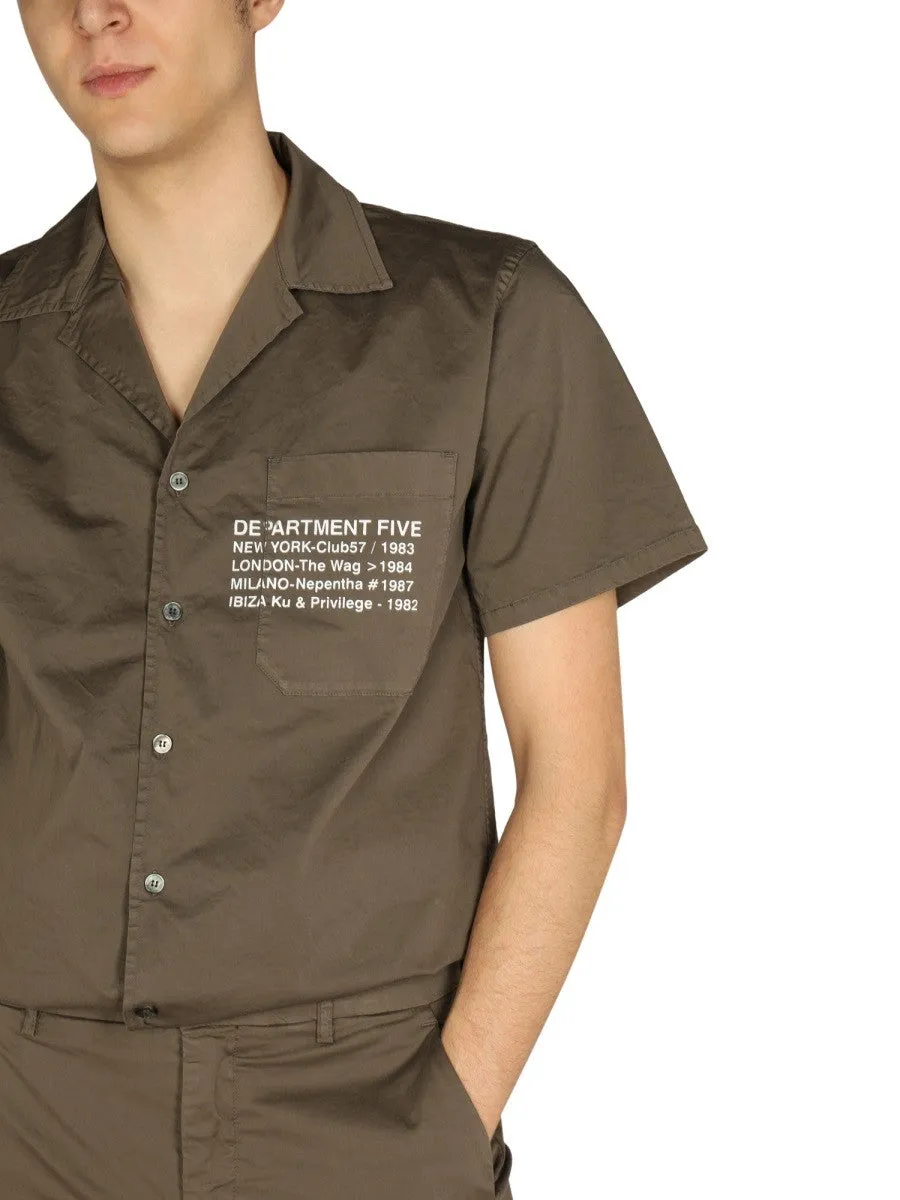 DEPARTMENT FIVE HAWAIIAN LOGO PRINT SHIRT sold by Siebentaschen product image thumbnail 4