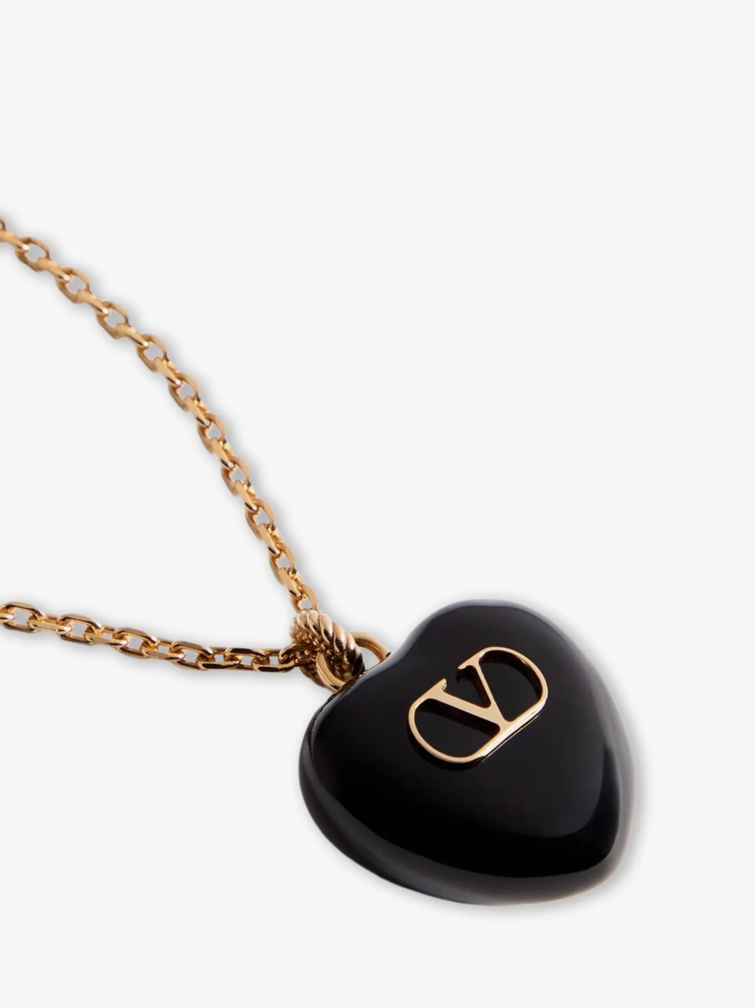 Valentino Garavani Coeur Royal metal and enamel necklace sold by Siebentaschen product image thumbnail 2