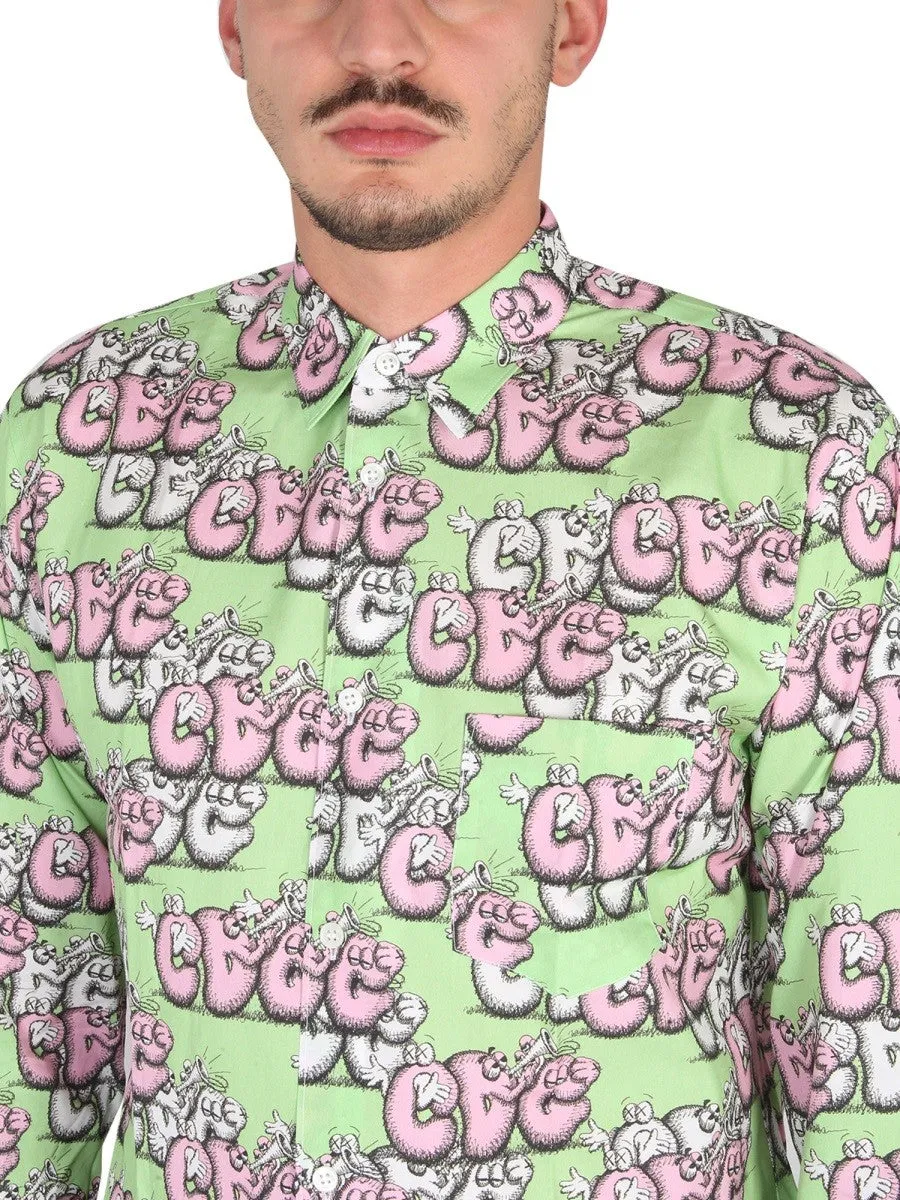 COMME DES GARCONS SHIRT SHIRT WITH PRINT X KAWS sold by Siebentaschen product image thumbnail 4