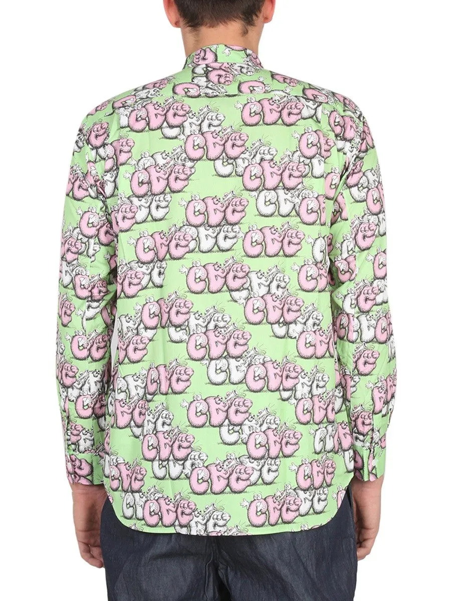 COMME DES GARCONS SHIRT SHIRT WITH PRINT X KAWS sold by Siebentaschen product image thumbnail 3