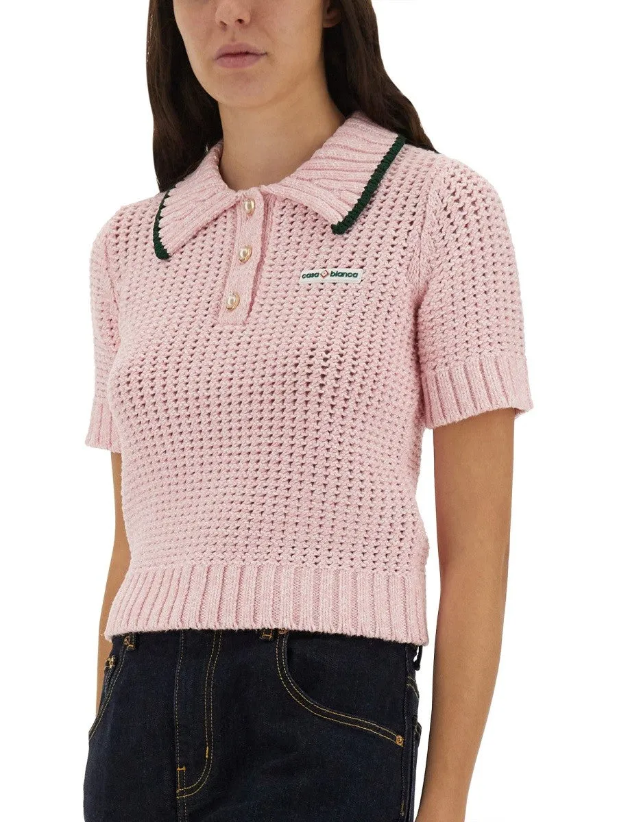 CASABLANCA COTTON MOULINÉ POLO SHIRT sold by Siebentaschen product image thumbnail 2