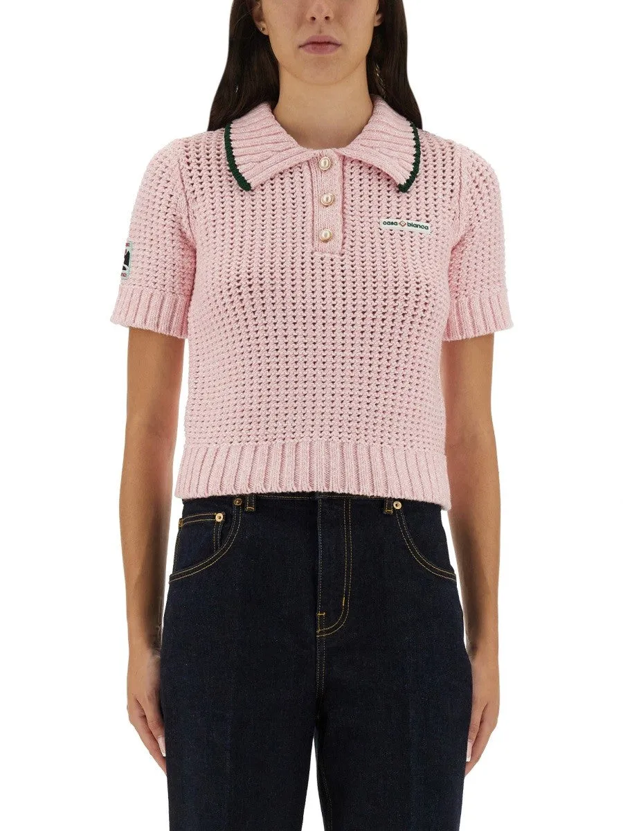 CASABLANCA COTTON MOULINÉ POLO SHIRT sold by Siebentaschen product image thumbnail 3
