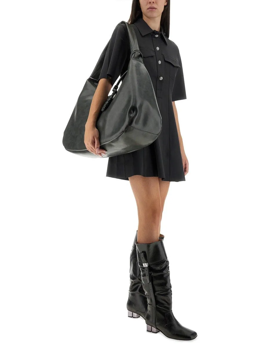 GANNI MINI DRESS WITH SCALLOPED BUTTONS sold by Siebentaschen product image thumbnail 2