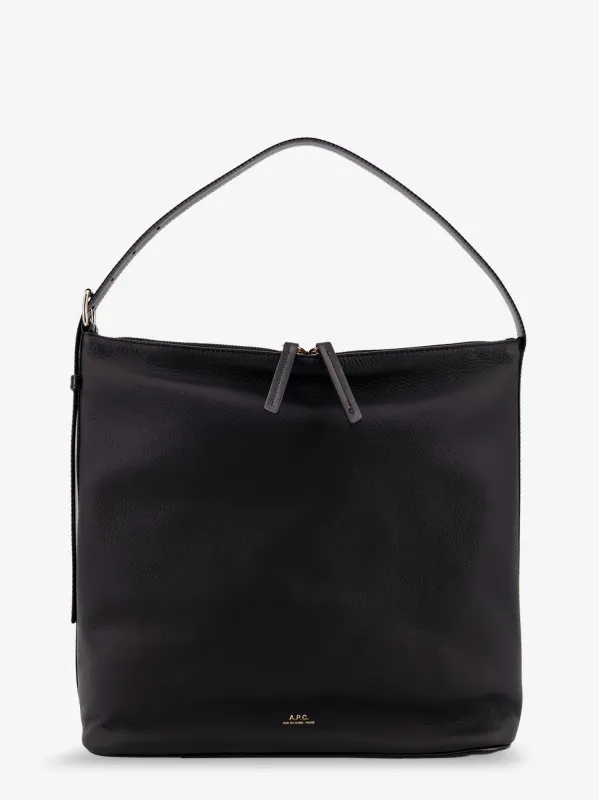 A.P.C. Vera leather shoulder bag sold by Siebentaschen