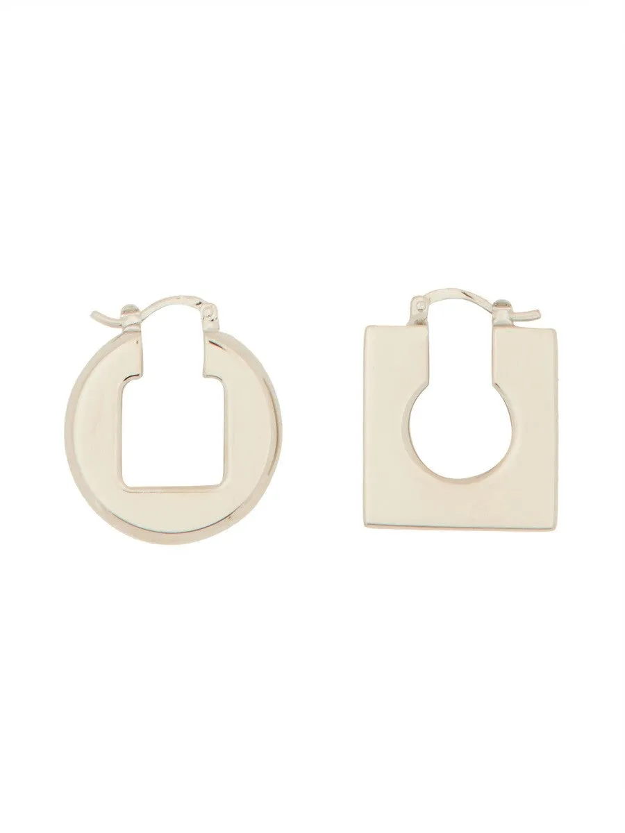 JACQUEMUS ASYMMETRIC MINI EARRINGS sold by Siebentaschen