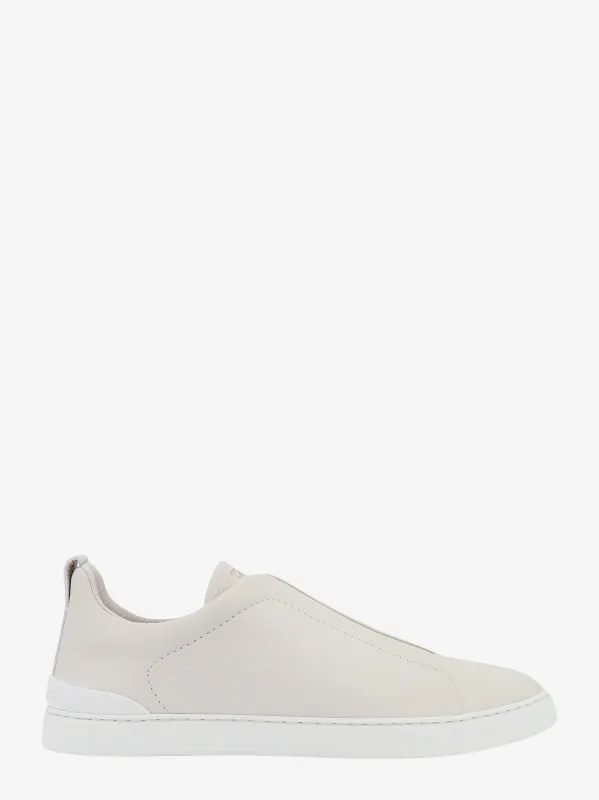 Zegna Triple Stitch leather sneakers sold by Siebentaschen