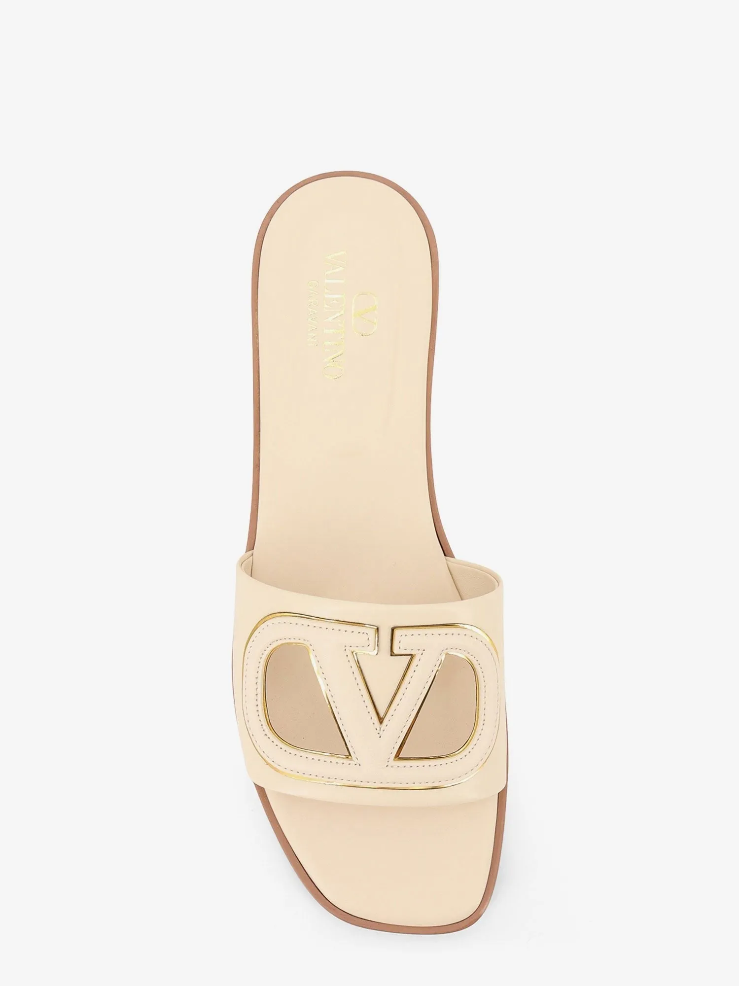 Valentino Garavani Vlogo cut-out leather slides sold by Siebentaschen product image thumbnail 4