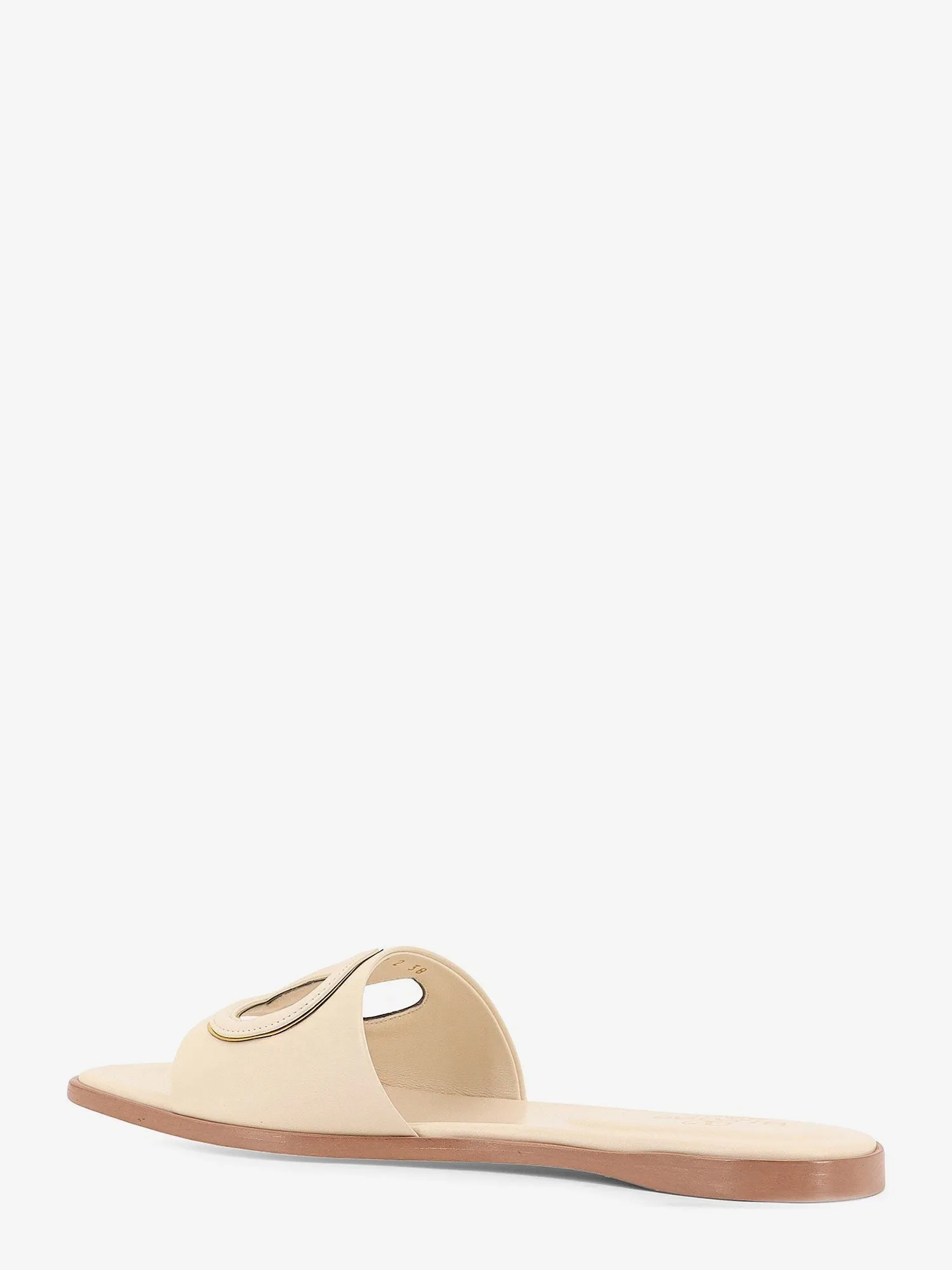 Valentino Garavani Vlogo cut-out leather slides sold by Siebentaschen product image thumbnail 3