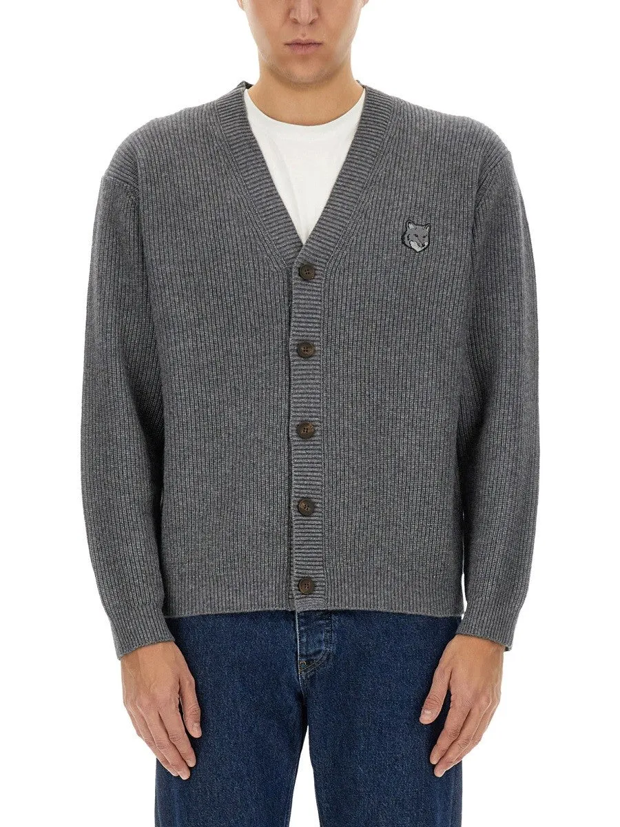 Maison Kitsune RIBBED CARDIGAN sold by Siebentaschen