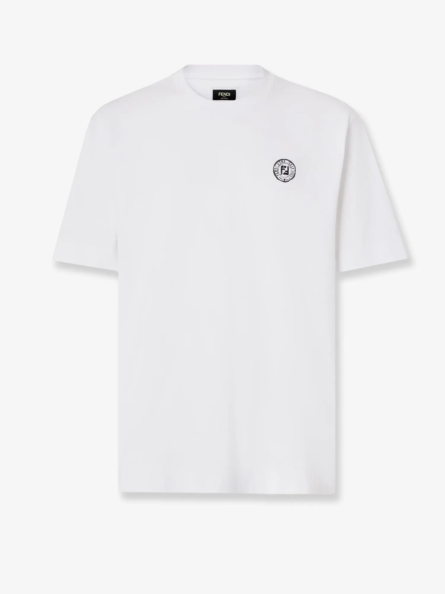 Fendi Cotton t-shirt with FF embroidery sold by Siebentaschen
