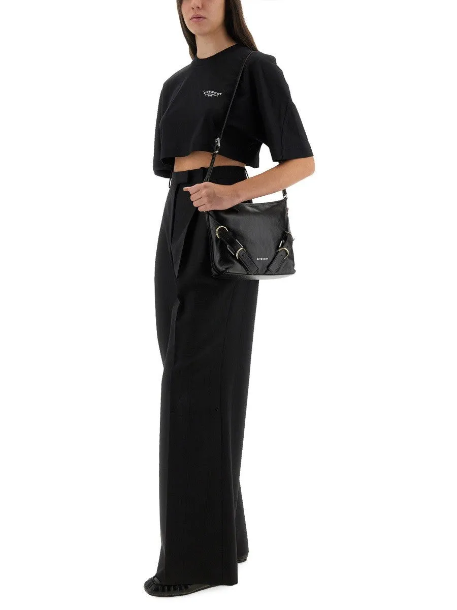 Givenchy CROPPED T-SHIRT WITH LOGO PRINT sold by Siebentaschen