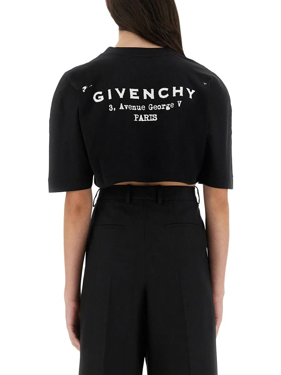 Givenchy CROPPED T-SHIRT WITH LOGO PRINT sold by Siebentaschen product image thumbnail 2