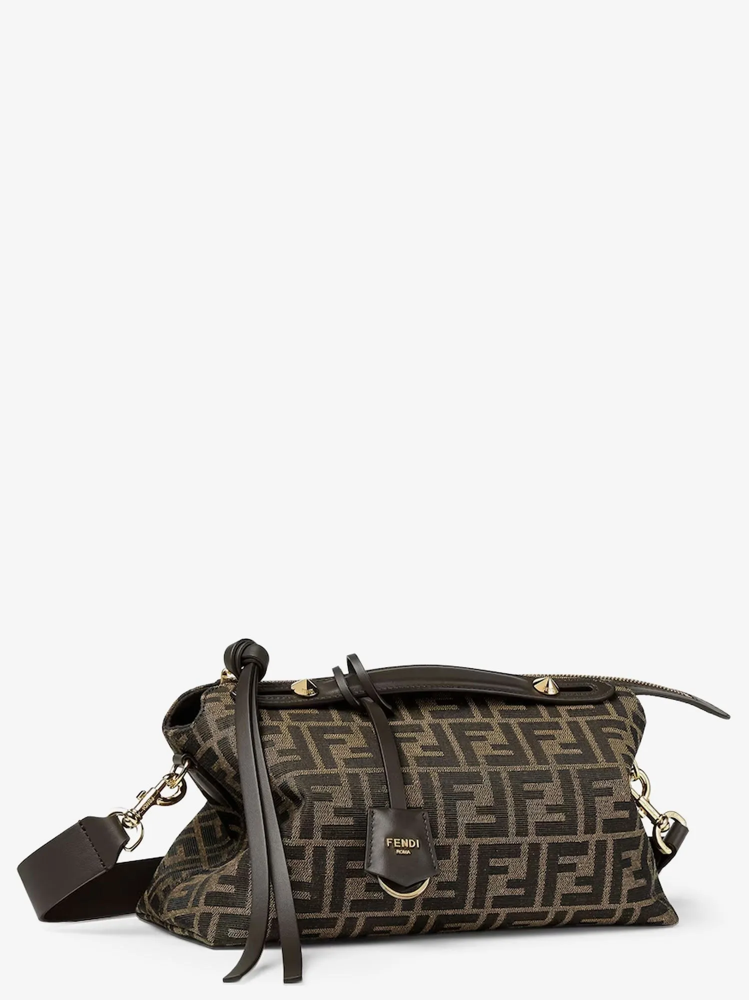 Fendi By The Way Soft Medium FF jacquard fabric and leather sold by Siebentaschen product image thumbnail 3