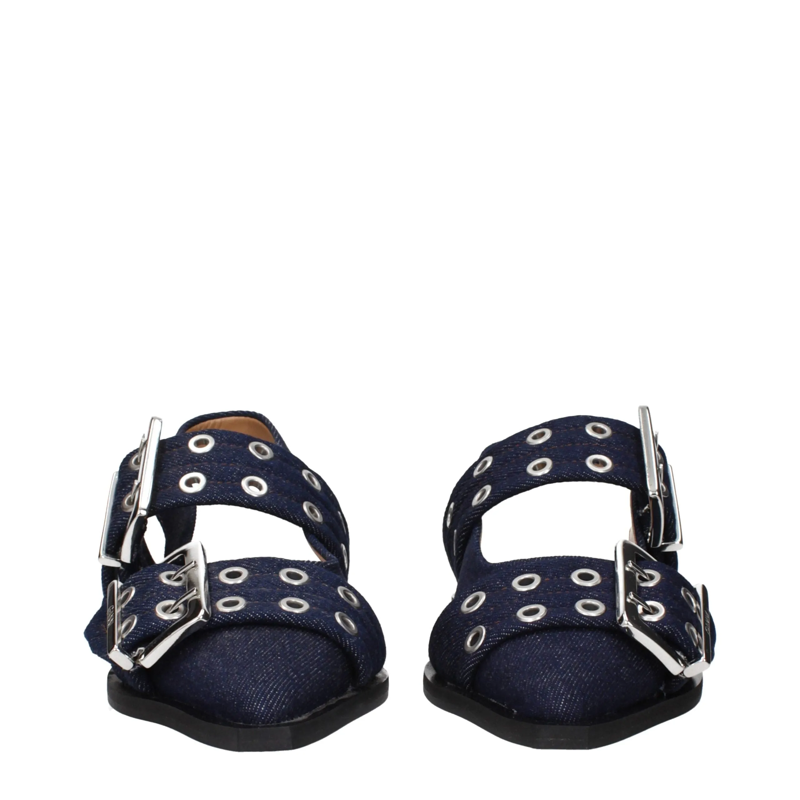 Ganni Blue Fabric Sandals sold by Siebentaschen product image thumbnail 3