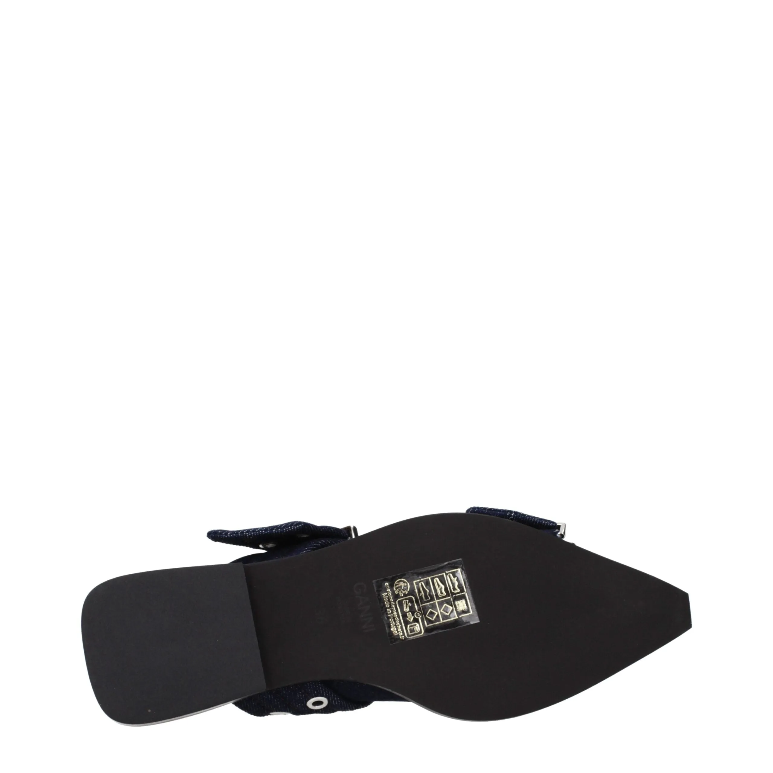 Ganni Blue Fabric Sandals sold by Siebentaschen product image thumbnail 5