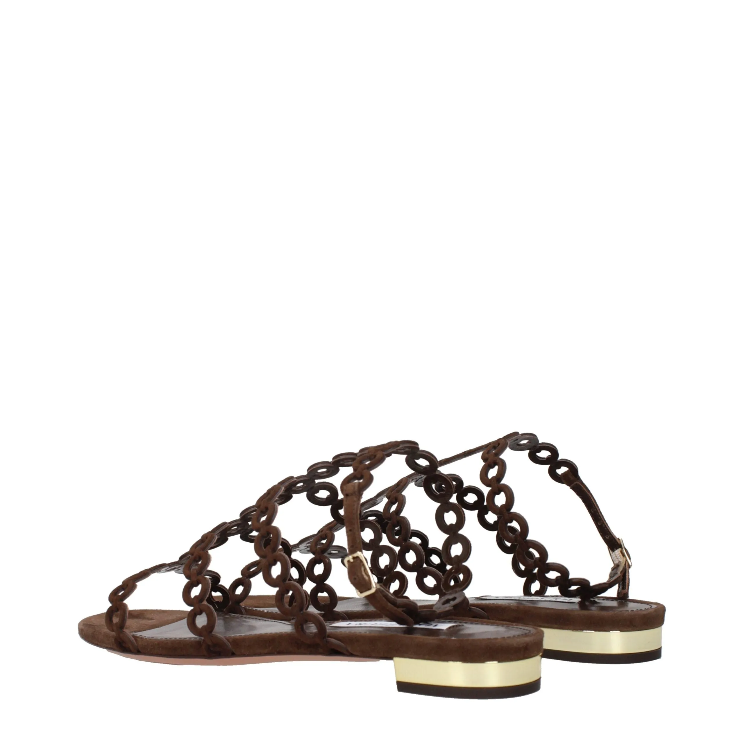 Aquazzura Brown Leather Sandals sold by Siebentaschen product image thumbnail 4