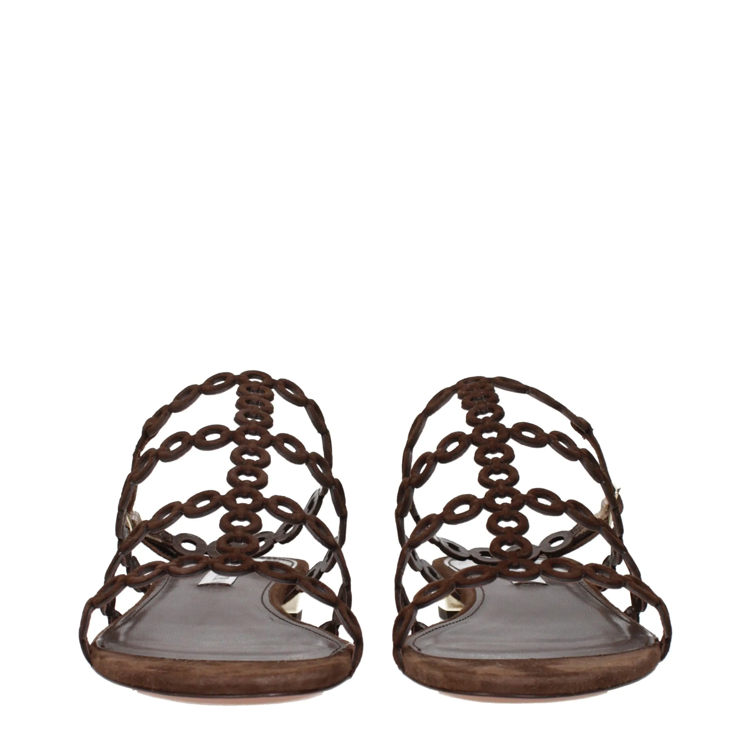 Aquazzura Brown Leather Sandals sold by Siebentaschen product image thumbnail 3