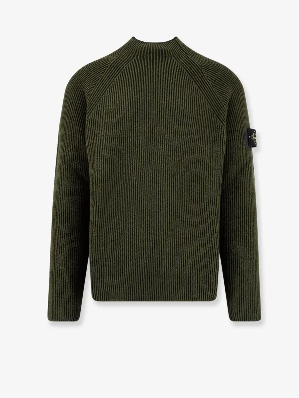 Stone Island Virgin wool and cotton sweater sold by Siebentaschen