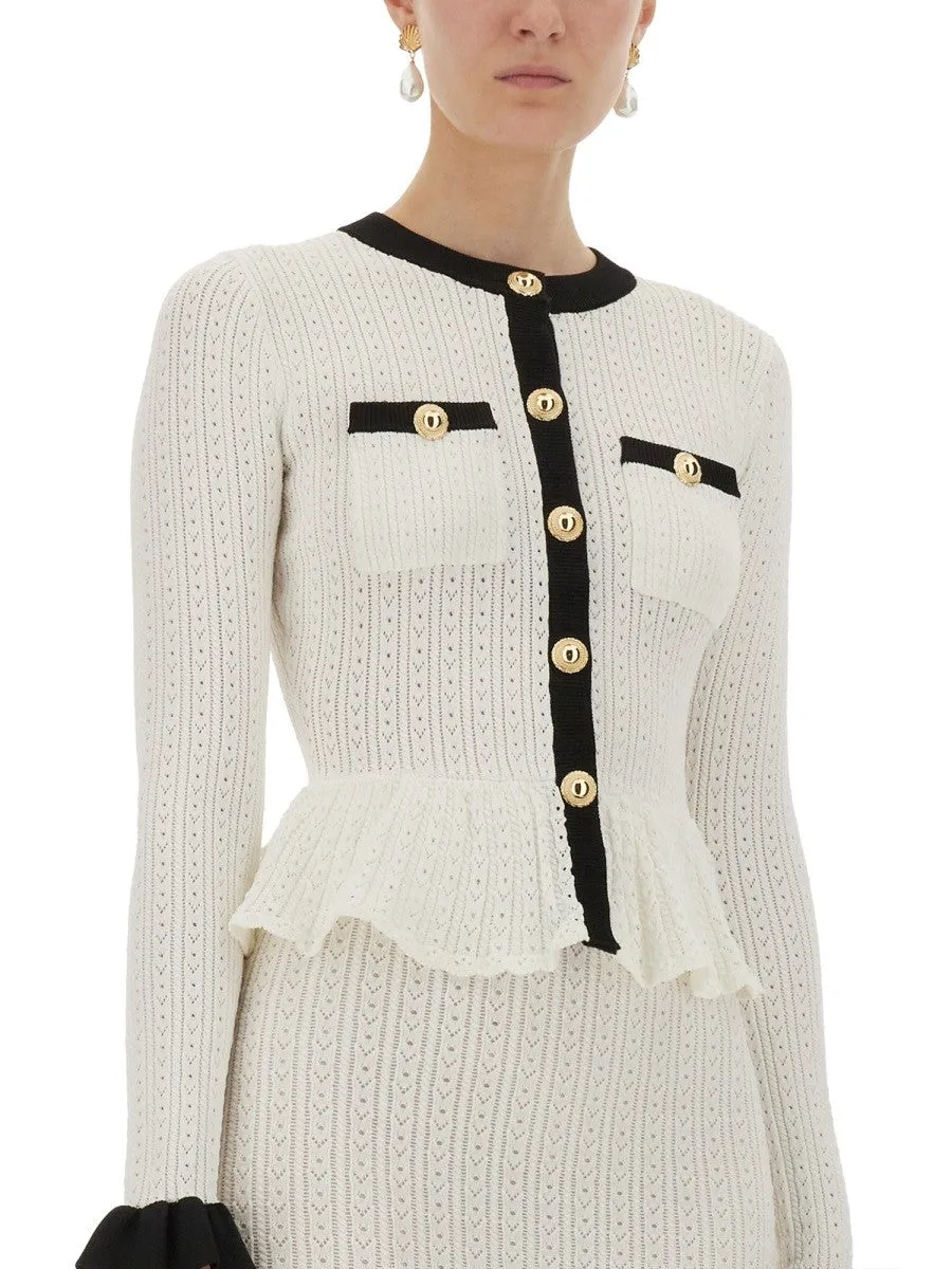 SELF-PORTRAIT PERFORATED KNIT MIDI DRESS sold by Siebentaschen product image thumbnail 2