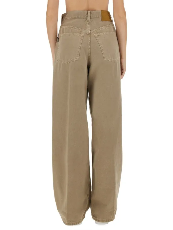 Haikure "CANDY WIDE-LEG" JEANS sold by Siebentaschen