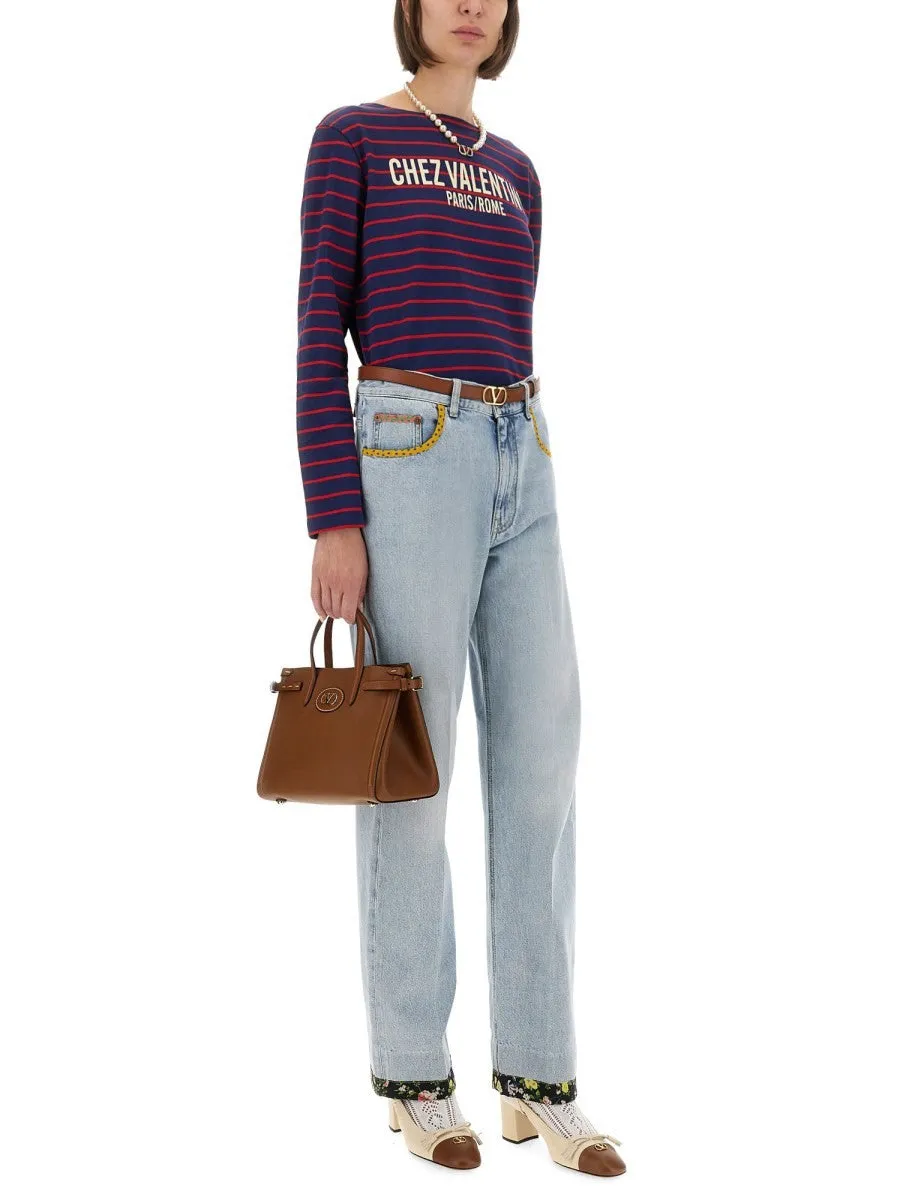 Valentino STRIPED COTTON JERSEY T-SHIRT sold by Siebentaschen product image thumbnail 2