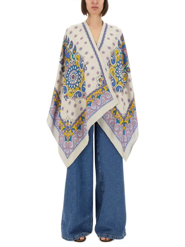 Etro CAPE WITH DAISIES sold by Siebentaschen