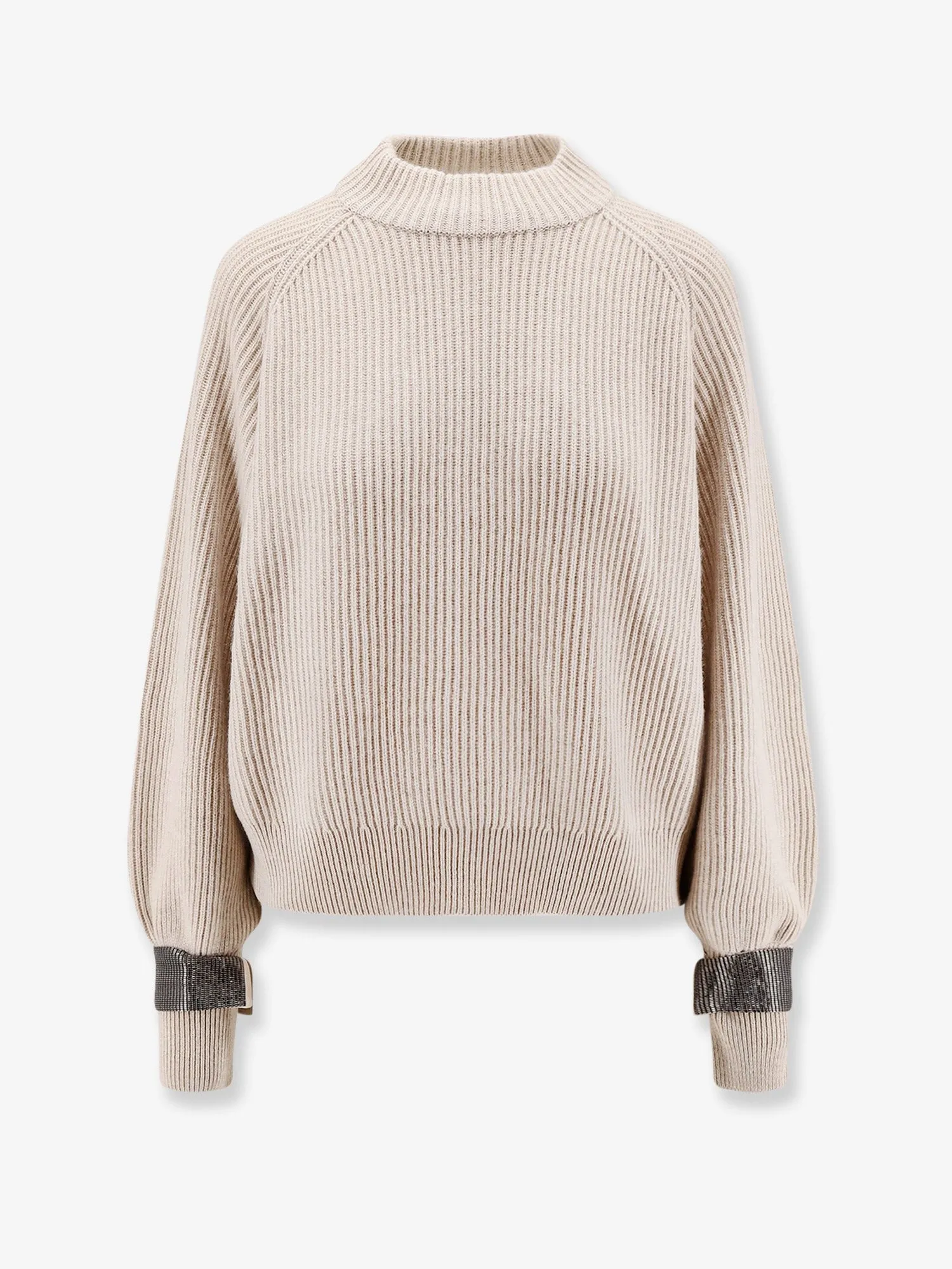 Brunello Cucinelli Cashmere sweater with removable cuffs sold by Siebentaschen