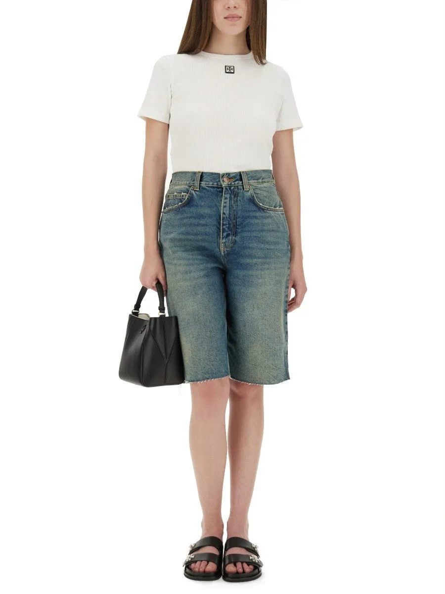 Tory Burch RIBBED COTTON T-SHIRT sold by Siebentaschen product image thumbnail 2