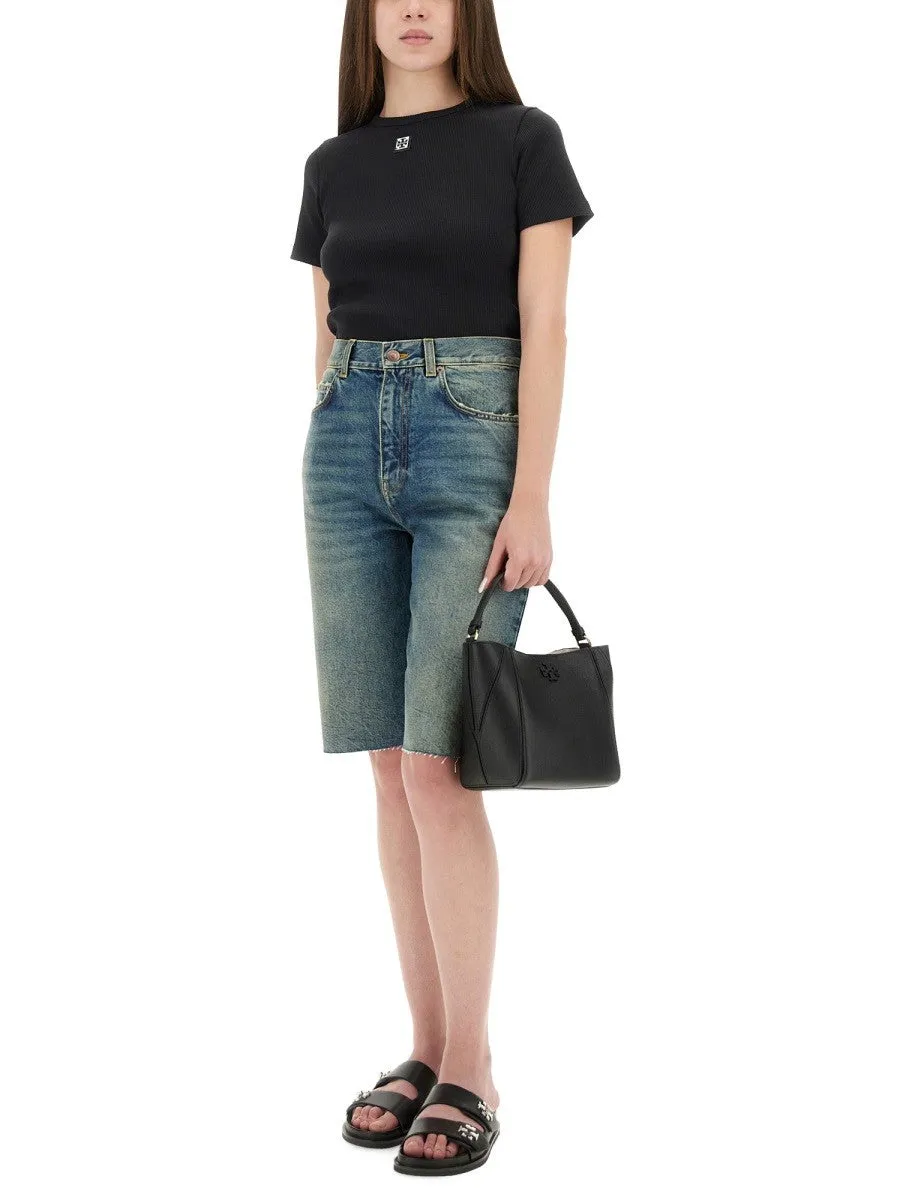 Tory Burch RIBBED COTTON T-SHIRT sold by Siebentaschen product image thumbnail 2