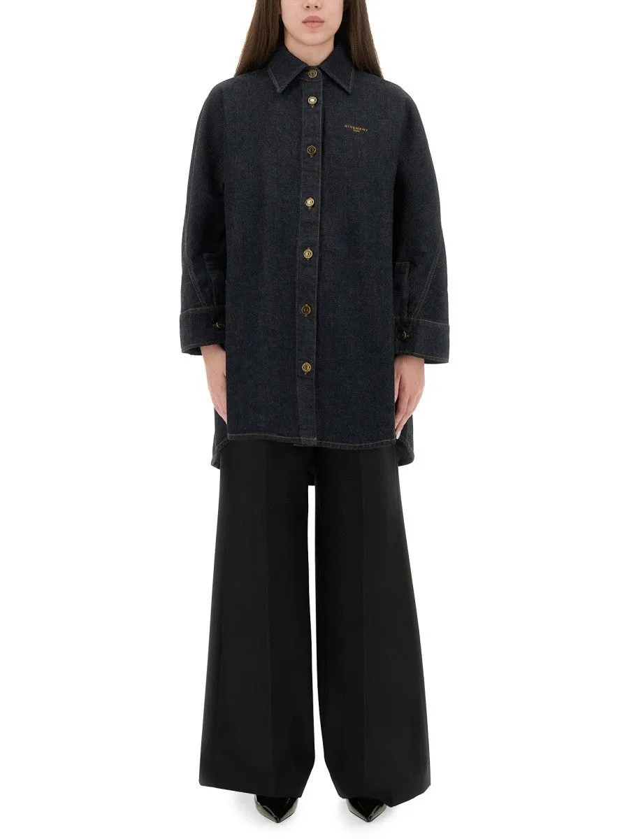 Givenchy DENIM SHIRT WITH EMBROIDERY sold by Siebentaschen product image thumbnail 3