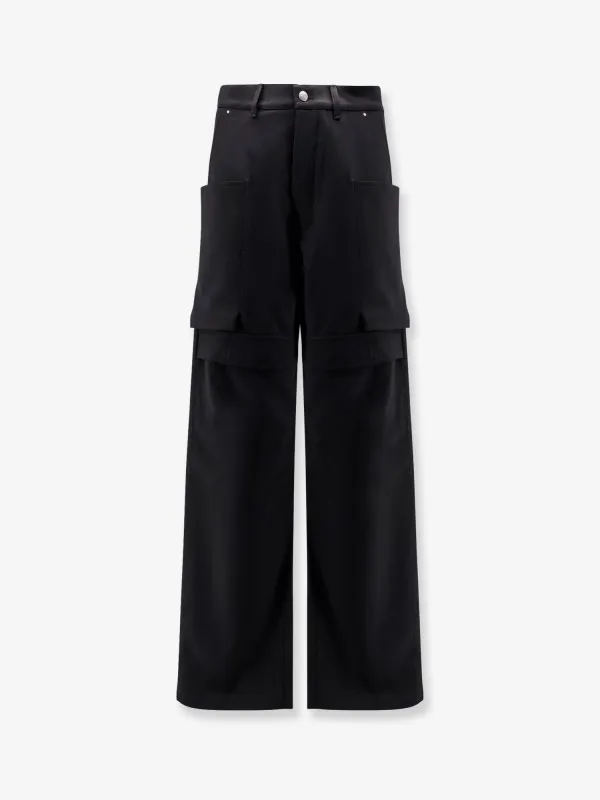 RICK OWENS Stefan Cargo virgin wool trousers made by Rick Owens
