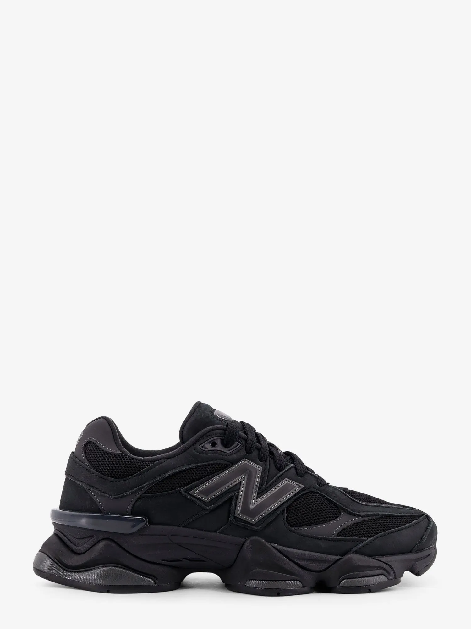 New Balance 9060 mesh and leather sneakers sold by Siebentaschen