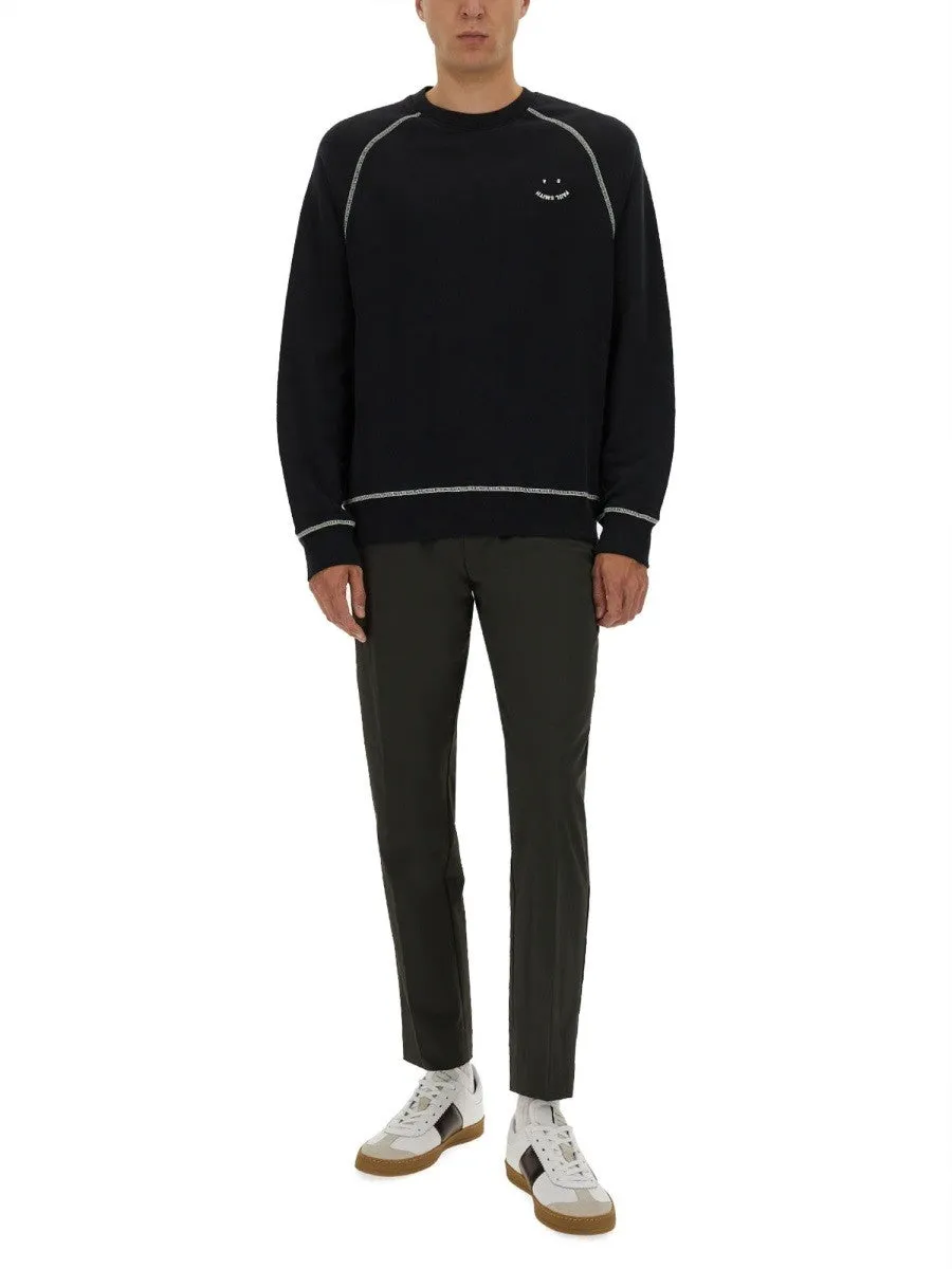 PS BY PAUL SMITH SWEATSHIRT WITH EMBROIDERY PS HAPPY sold by Siebentaschen product image thumbnail 4
