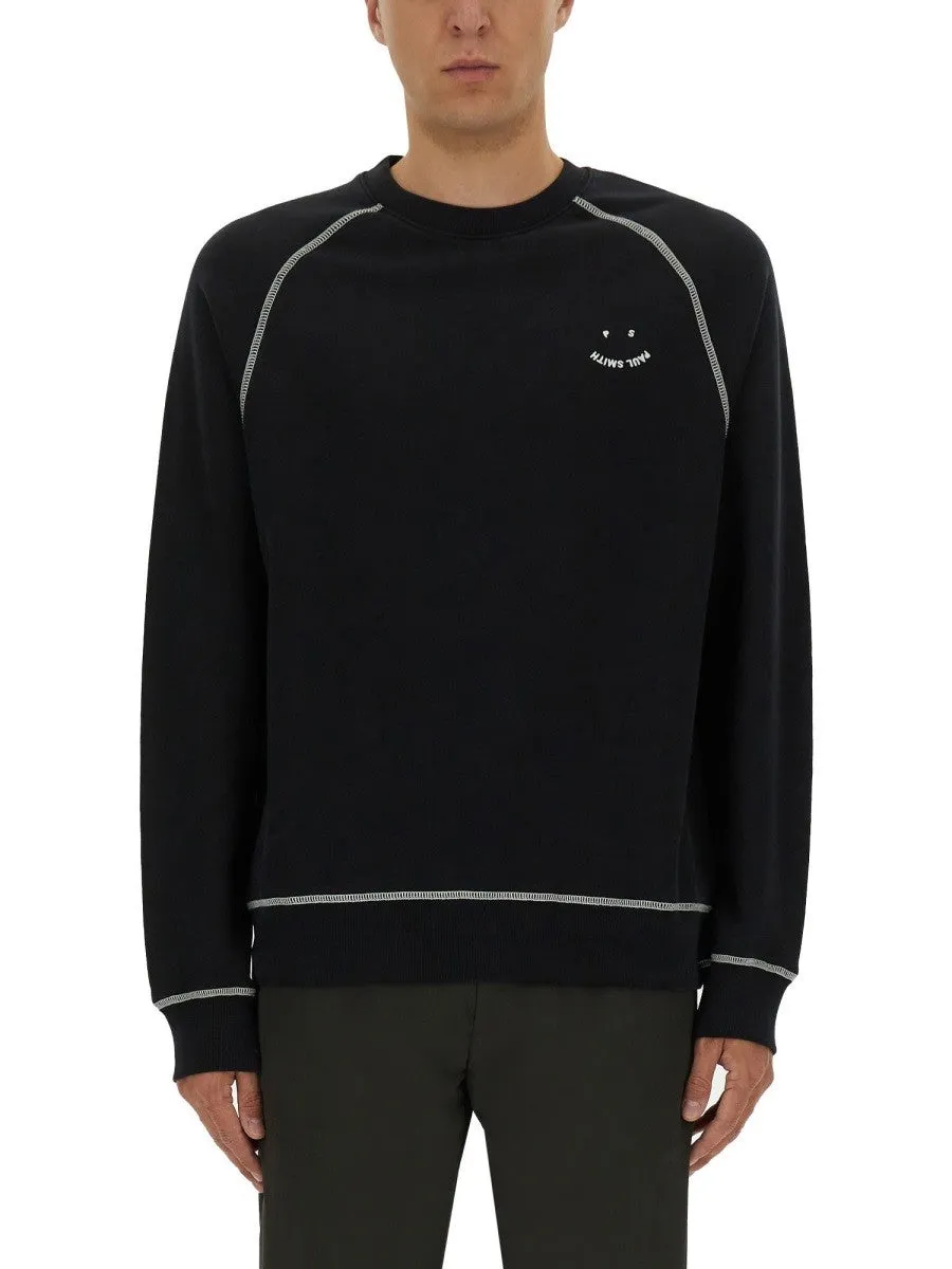 PS BY PAUL SMITH SWEATSHIRT WITH EMBROIDERY PS HAPPY sold by Siebentaschen product image thumbnail 3