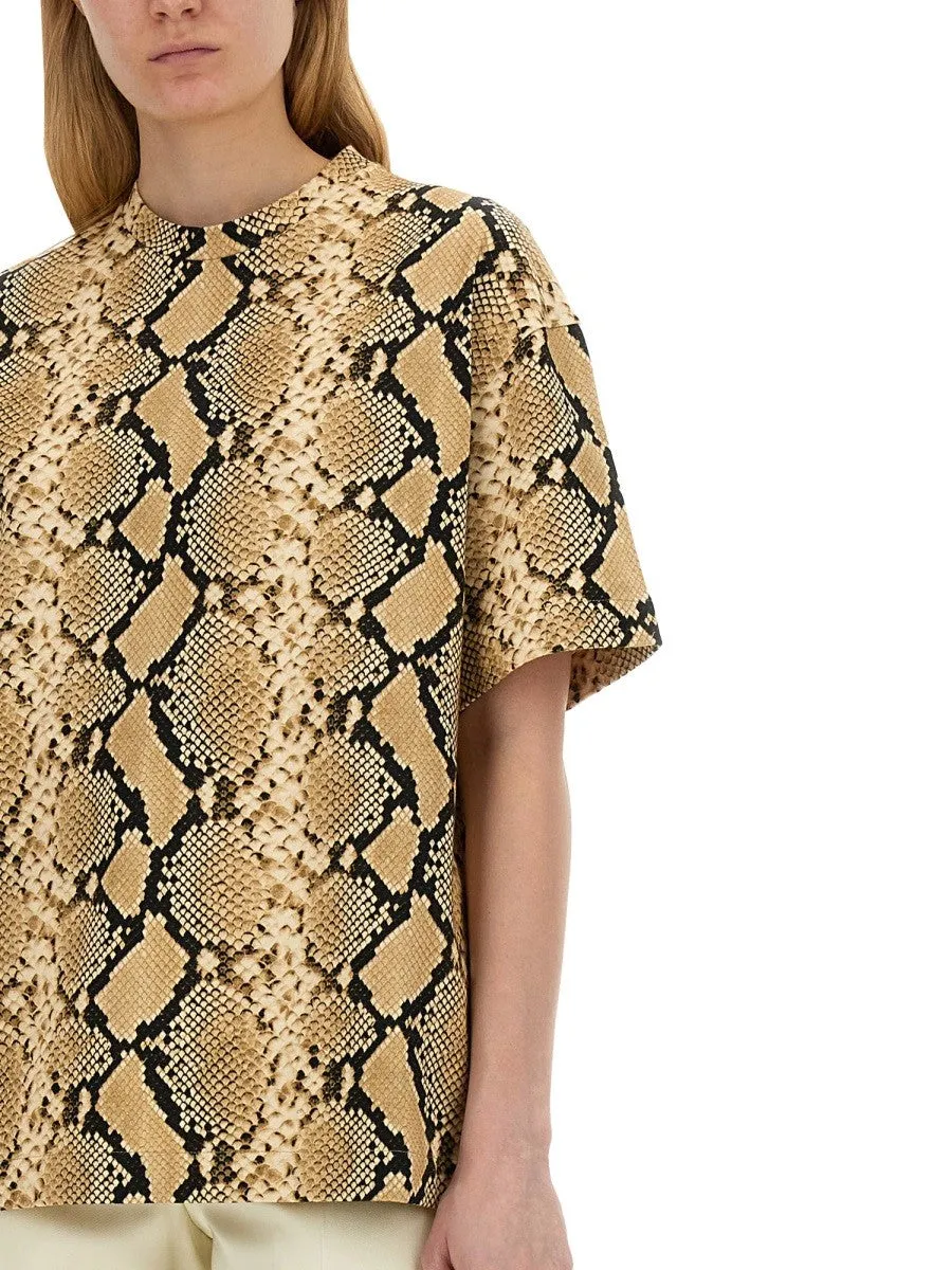JIL SANDER T-SHIRT WITH ANIMAL PATTERN sold by Siebentaschen product image thumbnail 4