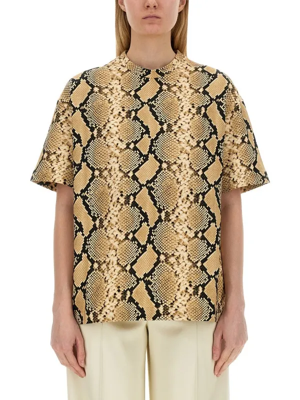 JIL SANDER T-SHIRT WITH ANIMAL PATTERN made by Jil Sander