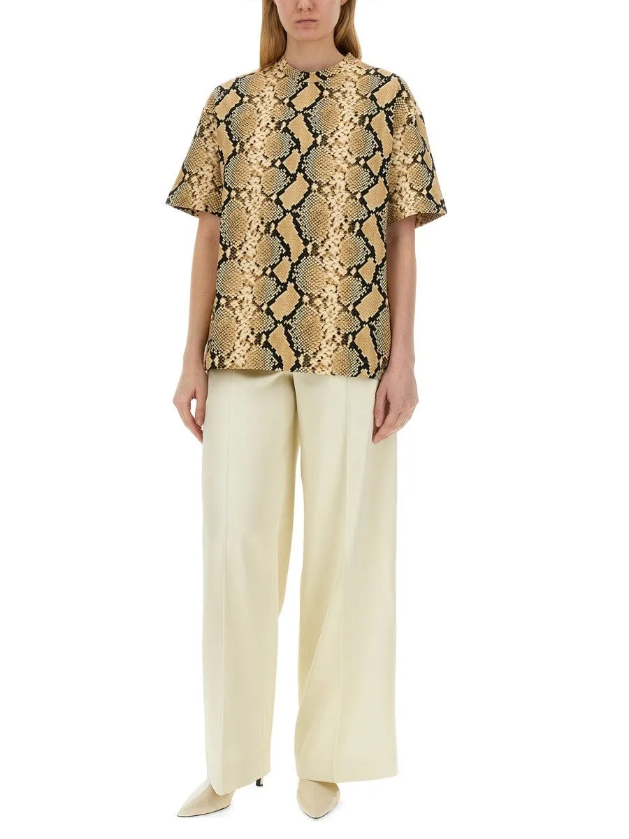 JIL SANDER T-SHIRT WITH ANIMAL PATTERN sold by Siebentaschen product image thumbnail 2
