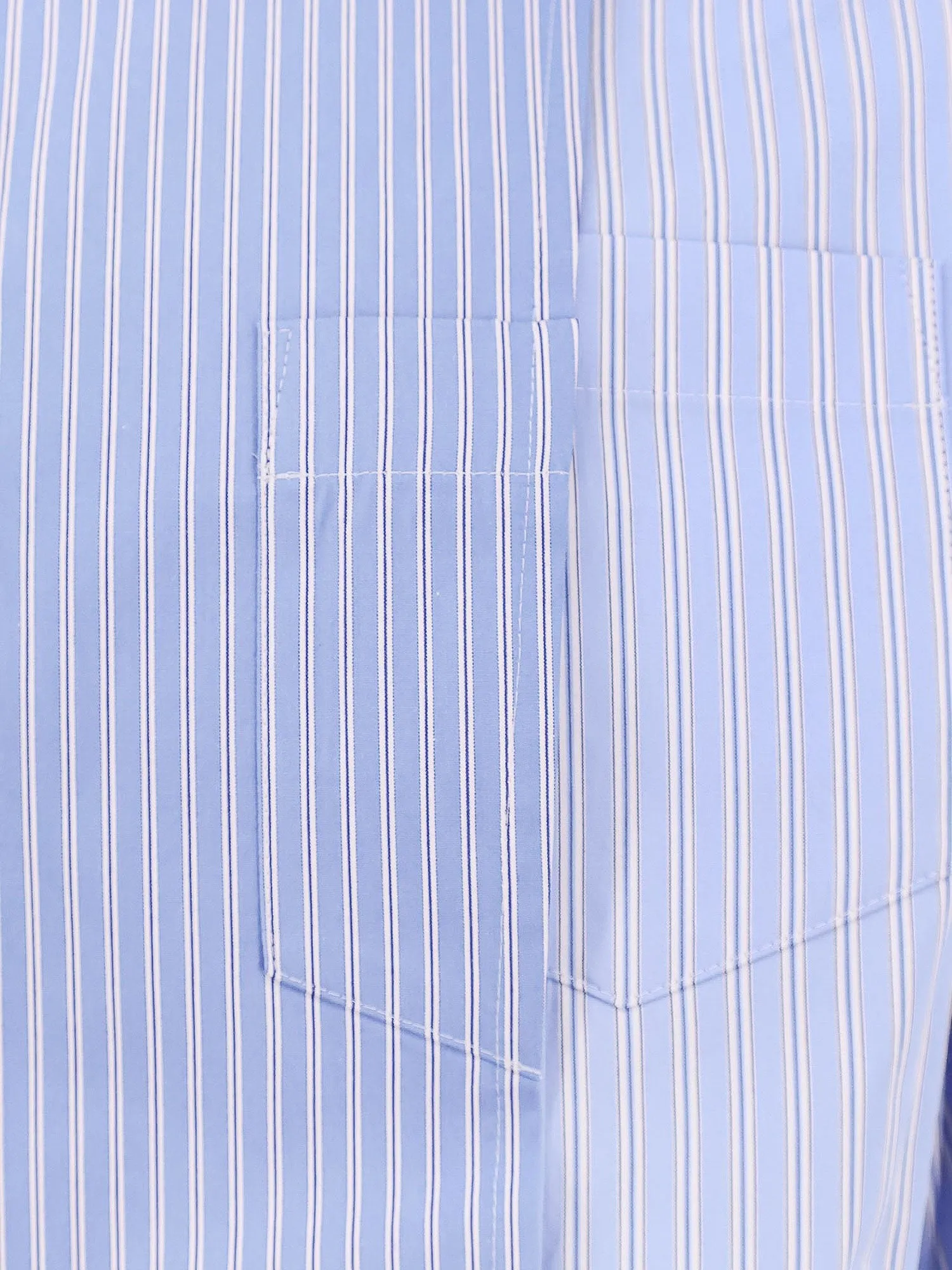 SACAI Striped cotton popeline shirt sold by Siebentaschen product image thumbnail 3