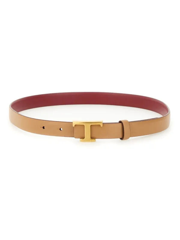 TOD'S REVERSIBLE "T TIMELESS" BELT sold by Siebentaschen