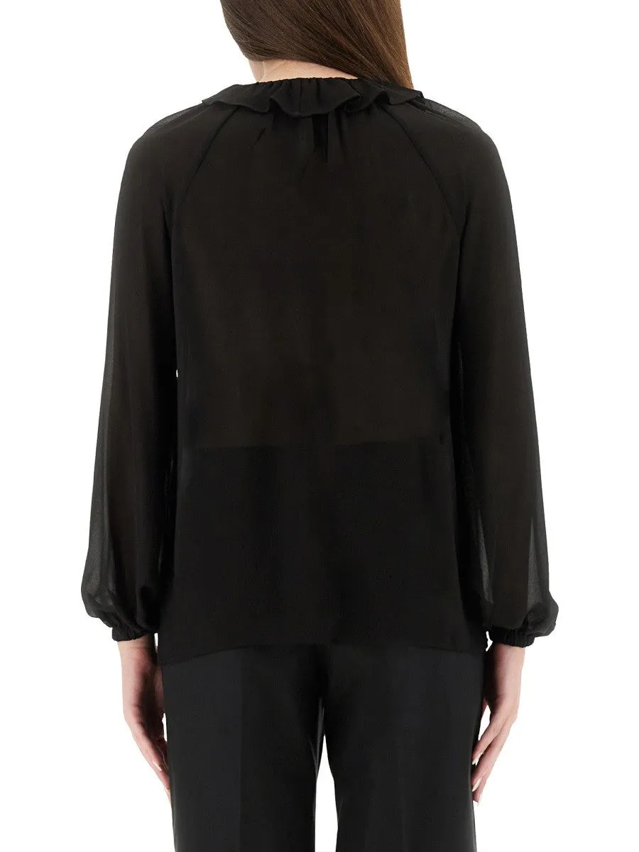 MICHAEL BY MICHAEL KORS RUFFLE BLOUSE sold by Siebentaschen